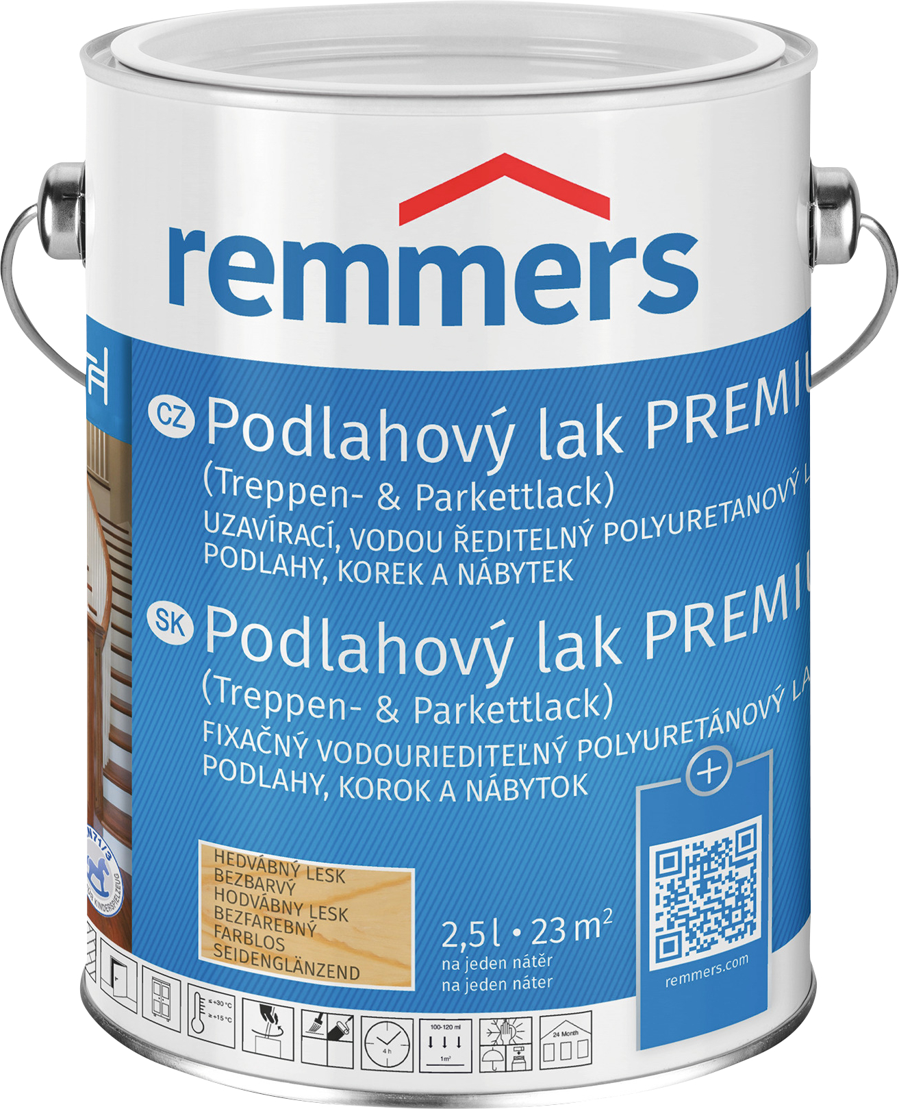 Lak podlahový Remmers Premium bezbarvý 2391 matný