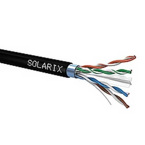 Kabel instalační Solarix CAT6 FTP stíněný PE metráž Solarix