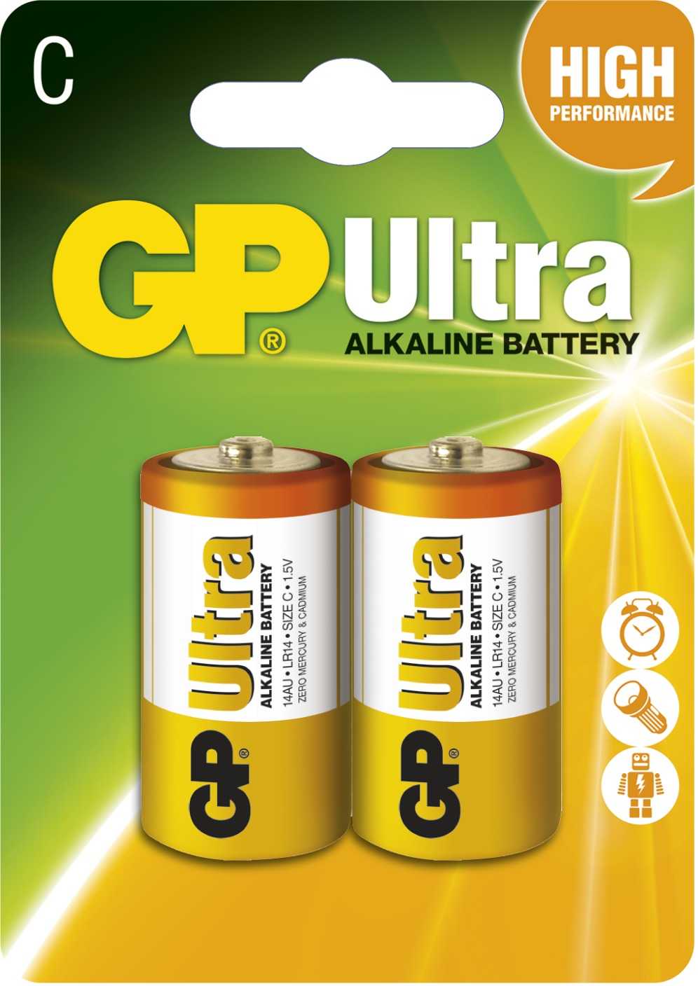 Baterie GP Ultra Alkaline C EMOS
