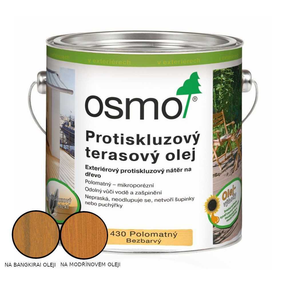 Olej terasový protiskluzový Osmo 430 bezbarvý 2