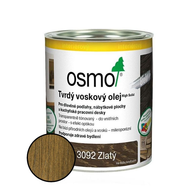 Olej tvrdý voskový Osmo Effekt 3092 zlatý 0