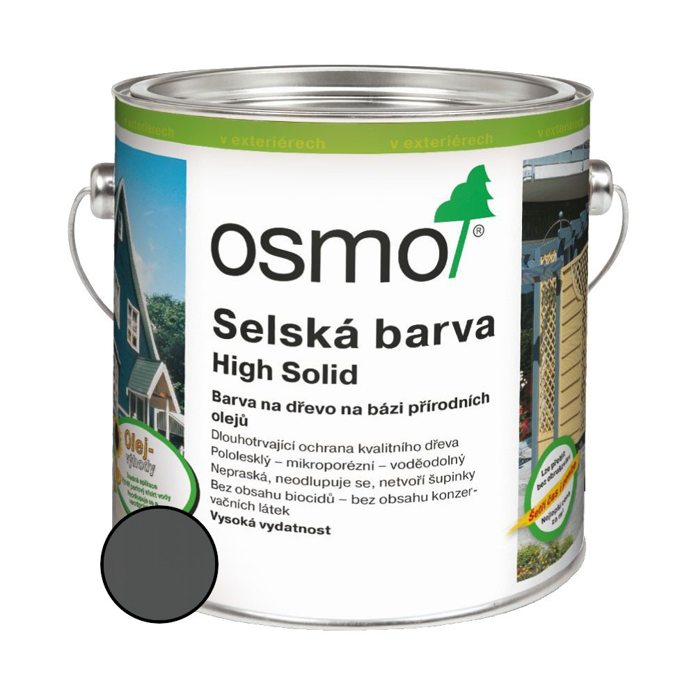 Nátěr venkovní Osmo 2704 Selská barva kamenně šedá 2