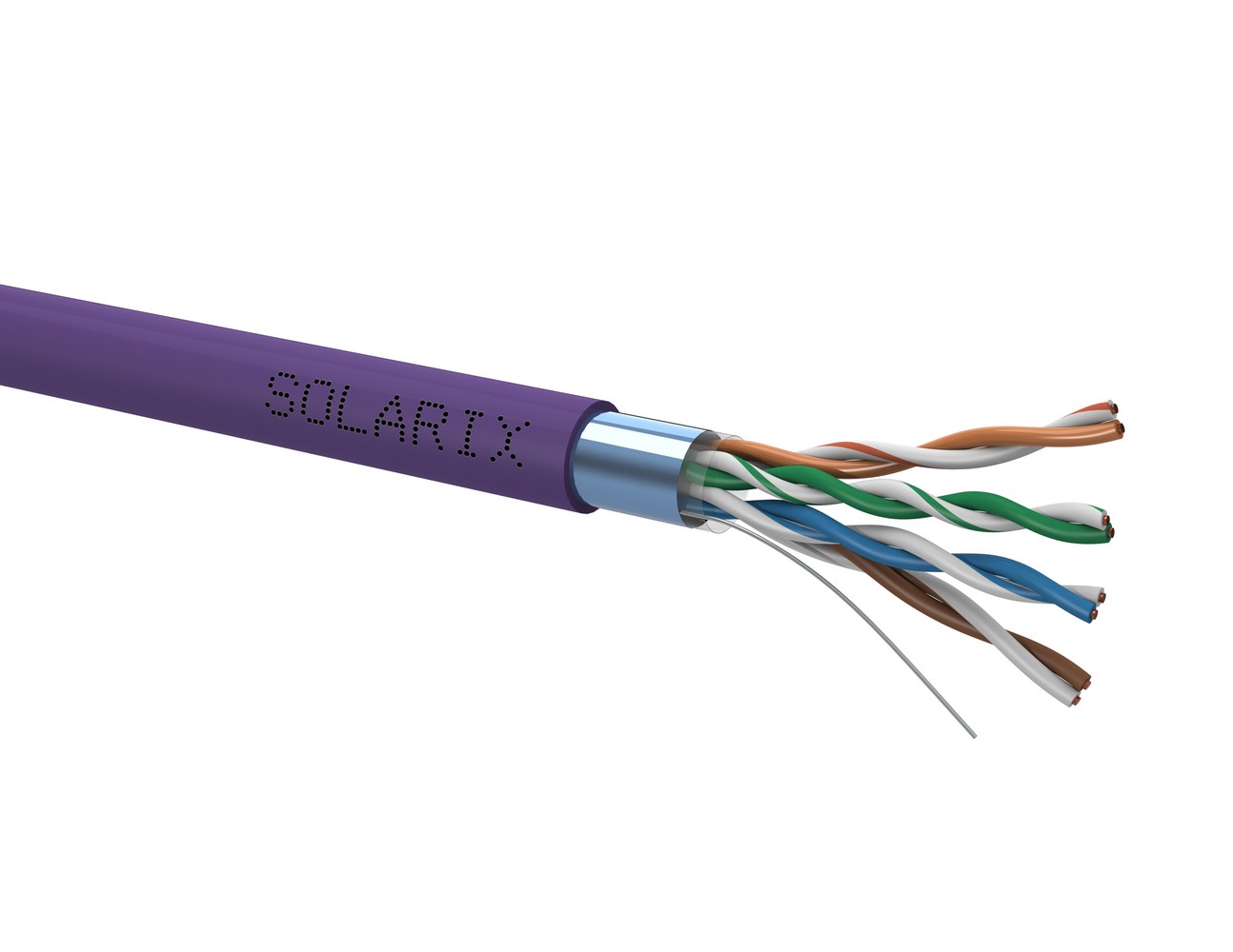 Kabel instalační Solarix CAT5e FTP stíněný LSOH 305 m/bal. Solarix