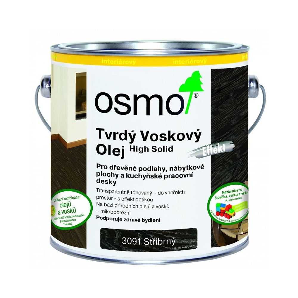 Olej tvrdý voskový Osmo Effekt 3091 stříbrný 0