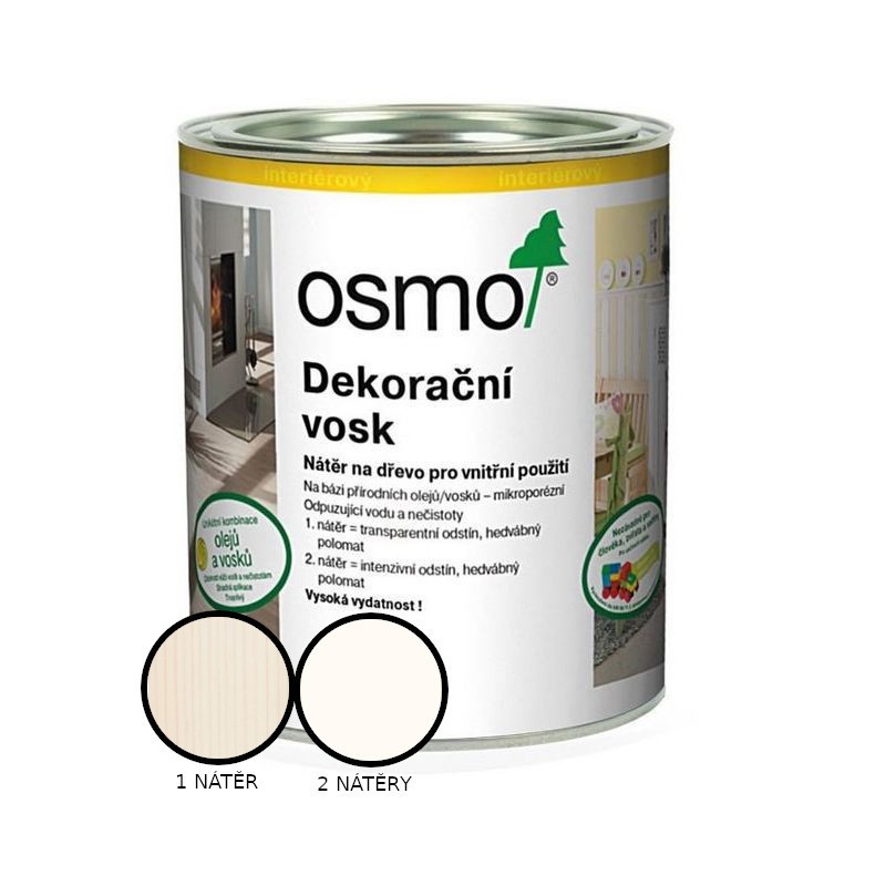 Vosk dekorační Osmo 3188 intenzivní sníh 0