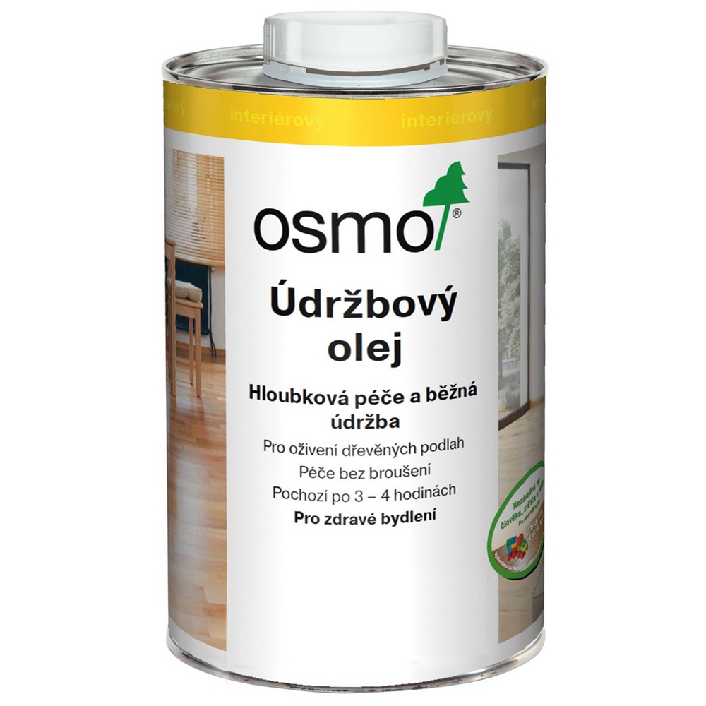 Olej údržbový Osmo 3440 bílý transp. 1 l AU-MEX