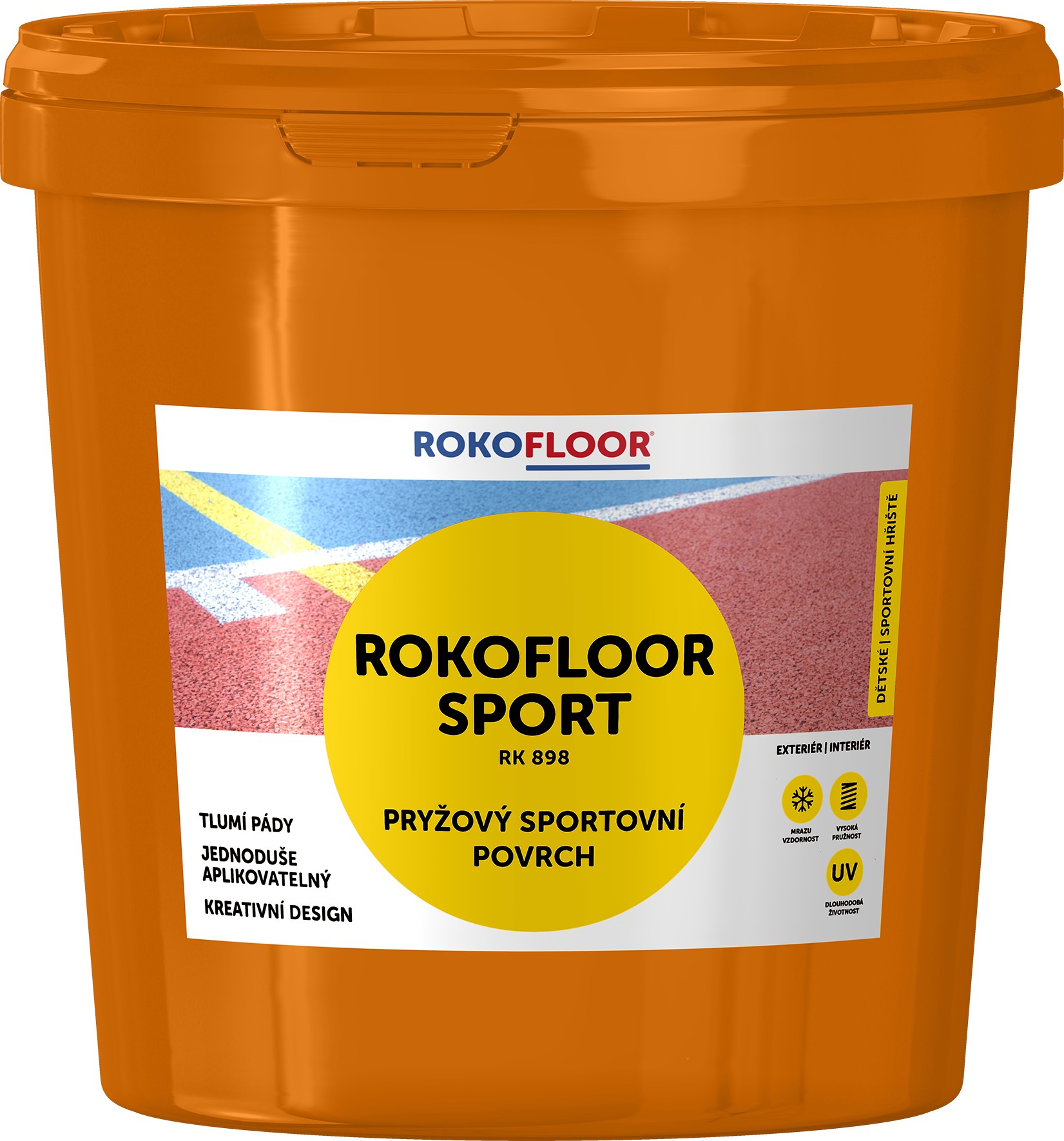 Povrch sportovní Rokofloor Sport žlutý