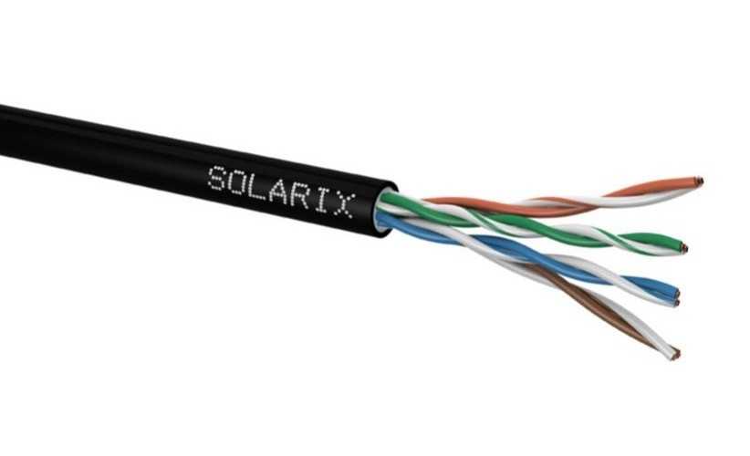 Kabel instalační Solarix CAT5e UTP nestíněný PE metráž Solarix