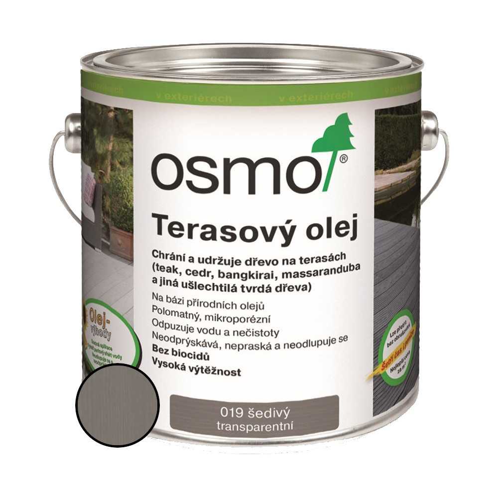 Olej terasový Osmo 019 šedý 0