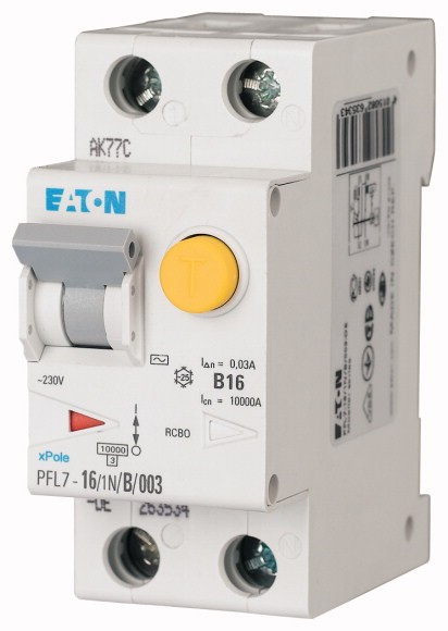 Chránič proudový s jištěním Eaton PFL7-16/1N/C/003 Eaton
