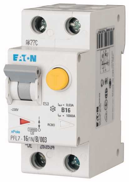 Chránič proudový s jištěním Eaton PFL7-16/1N/B/003-A-DE Eaton