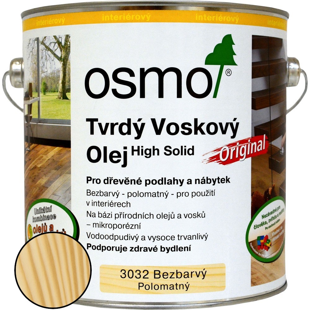 Olej tvrdý voskový Osmo Original 3032 bezbarvý 0