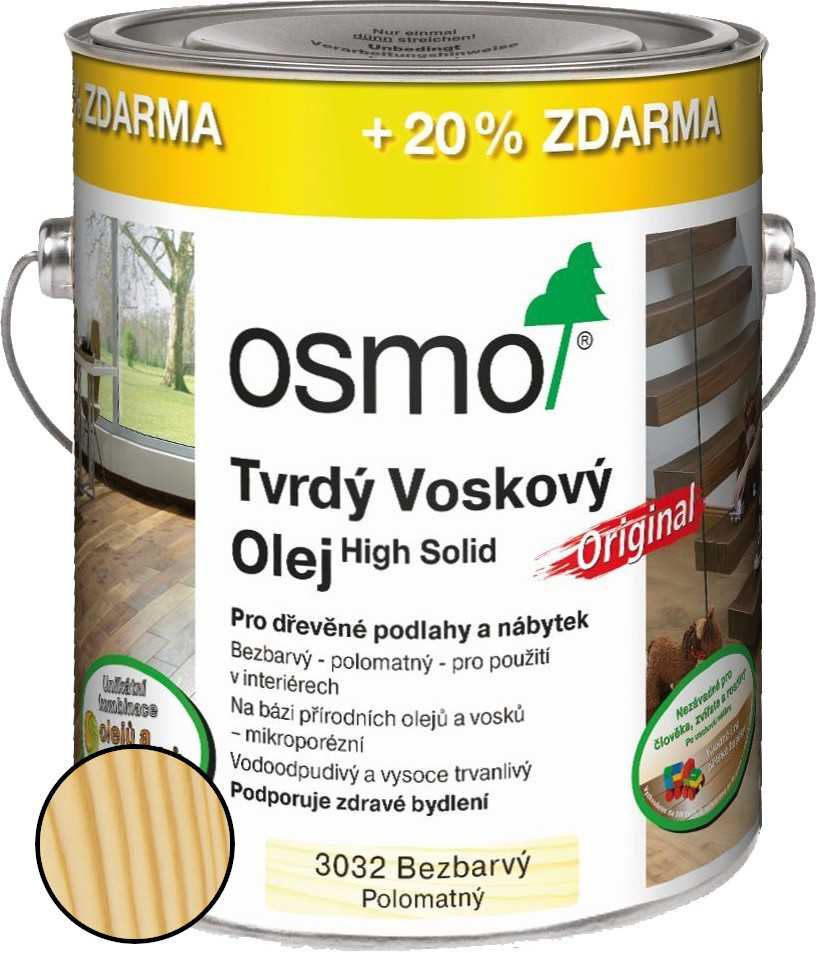 Olej tvrdý voskový Osmo Original 3032 bezbarvý