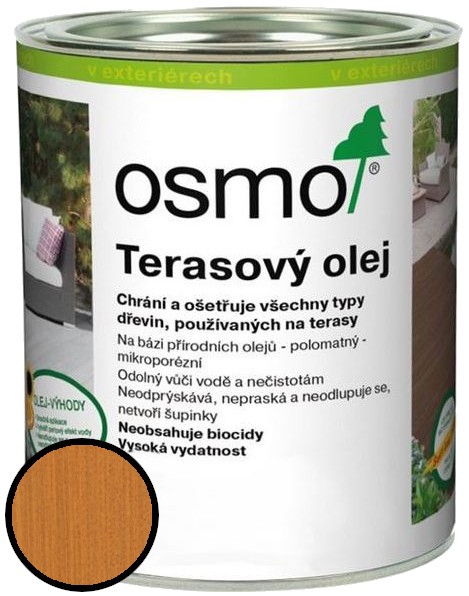 Olej terasový Osmo 009 modřín  0