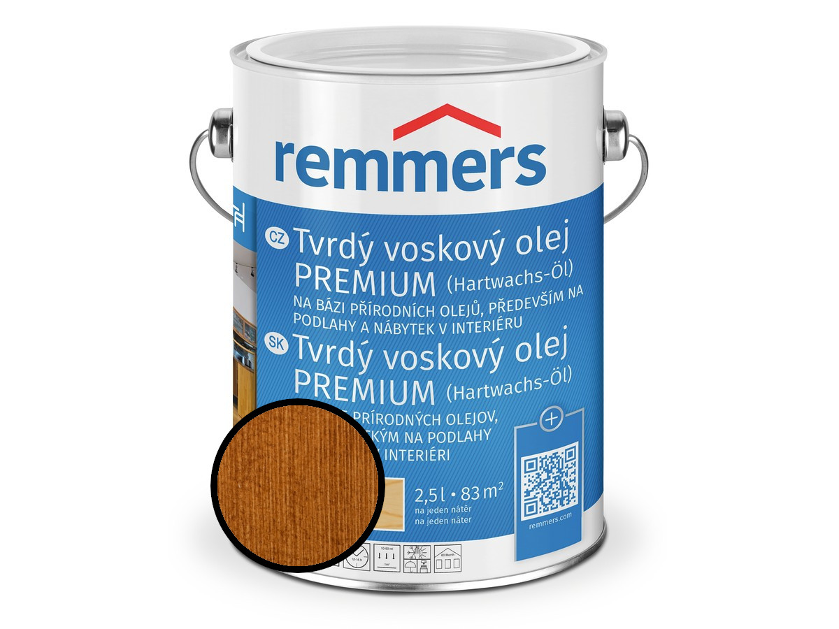 Olej tvrdý voskový Remmers Premium 1357 kastanie 2