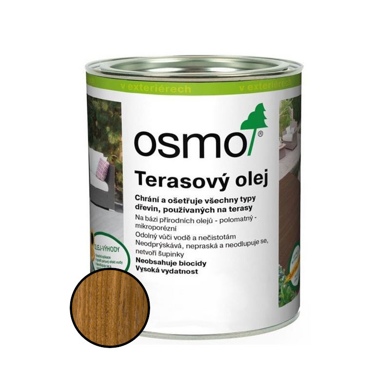 Olej terasový Osmo 007 teak bezbarvý 2