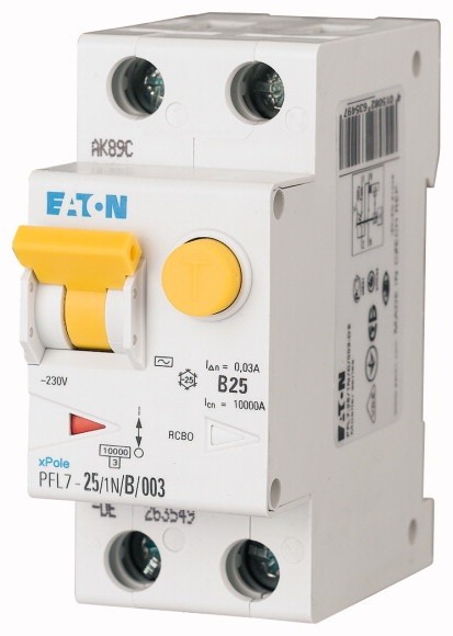 Chránič proudový s jištěním Eaton PFL7-25/1N/B/003 Eaton