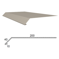 Okapnice z poplastovaného plechu Viplanyl r.š. 250 mm D PLAST
