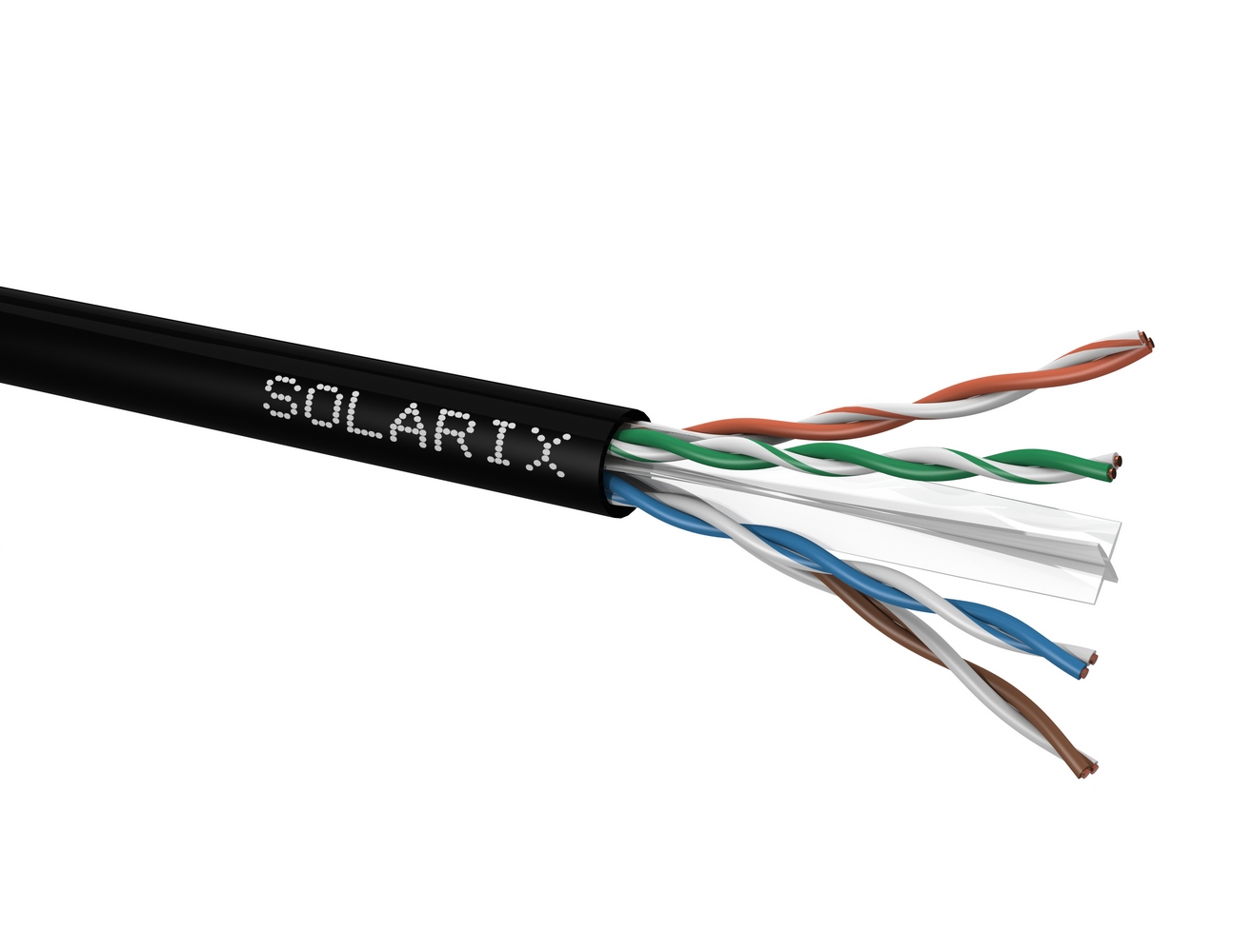Kabel instalační Solarix CAT6 UTP nestíněný PE 500 m/bal. Solarix