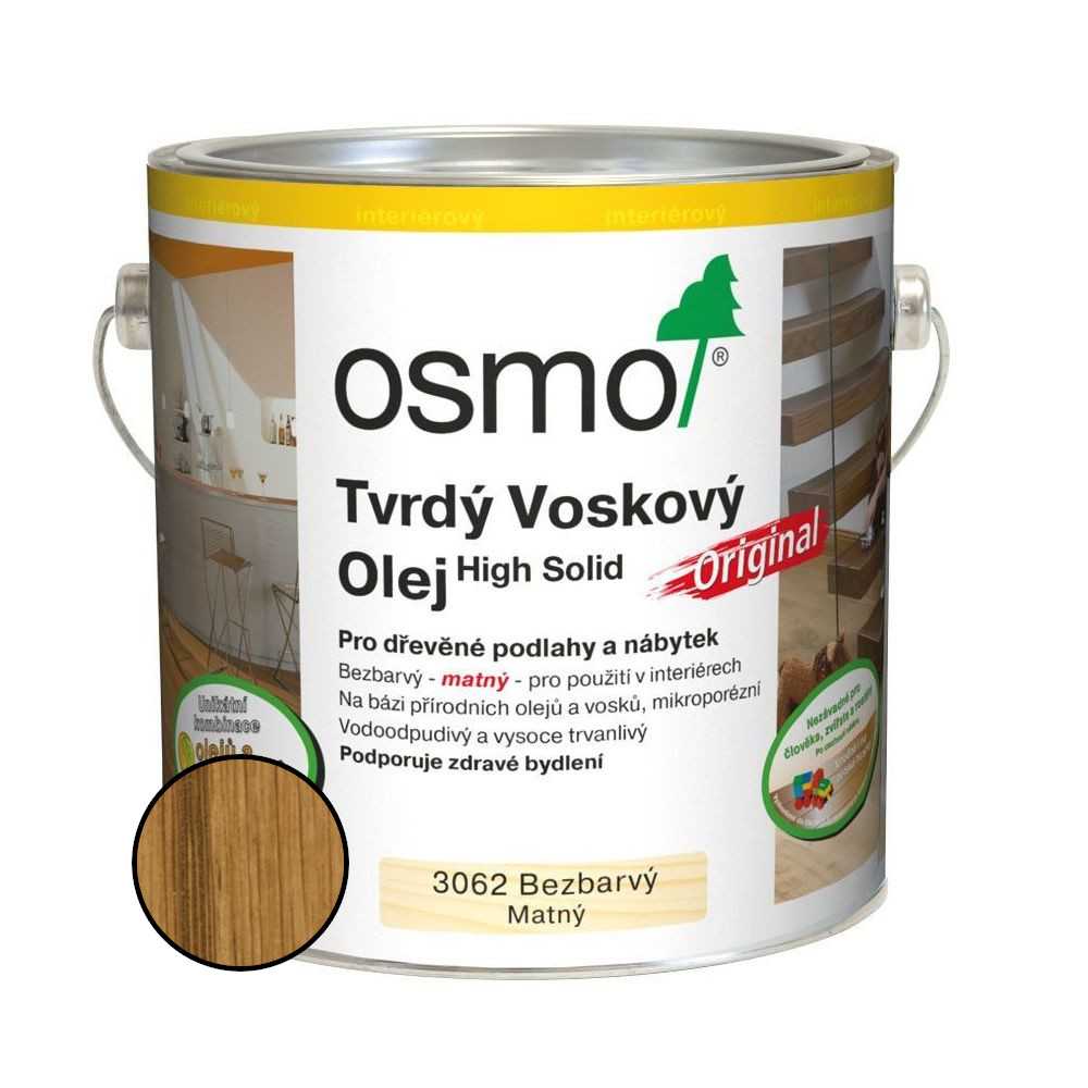 Olej tvrdý voskový Osmo Original 3062 bezbarvý 0