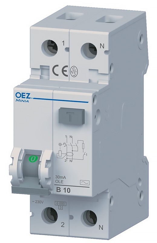 Chránič proudový s jištěním OEZ OLE-16B-1N-030AC OEZ
