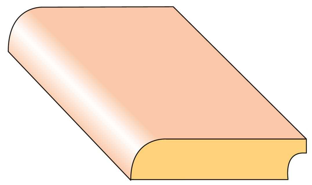 Lišta podlahová P4 smrk nastavený 35×9×2000 mm
