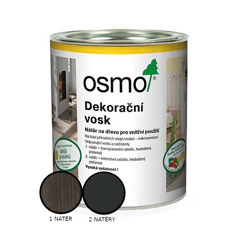 Vosk dekorační Osmo 3169 intenzivní černý 0