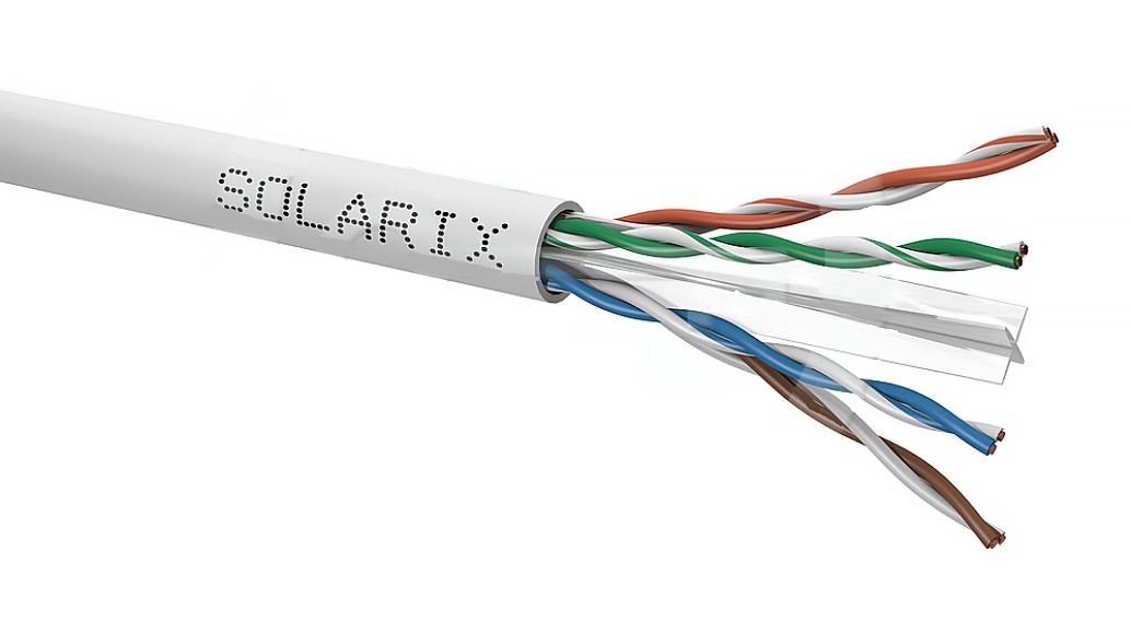 Kabel instalační Solarix CAT6 UTP nestíněný PVC metráž Solarix
