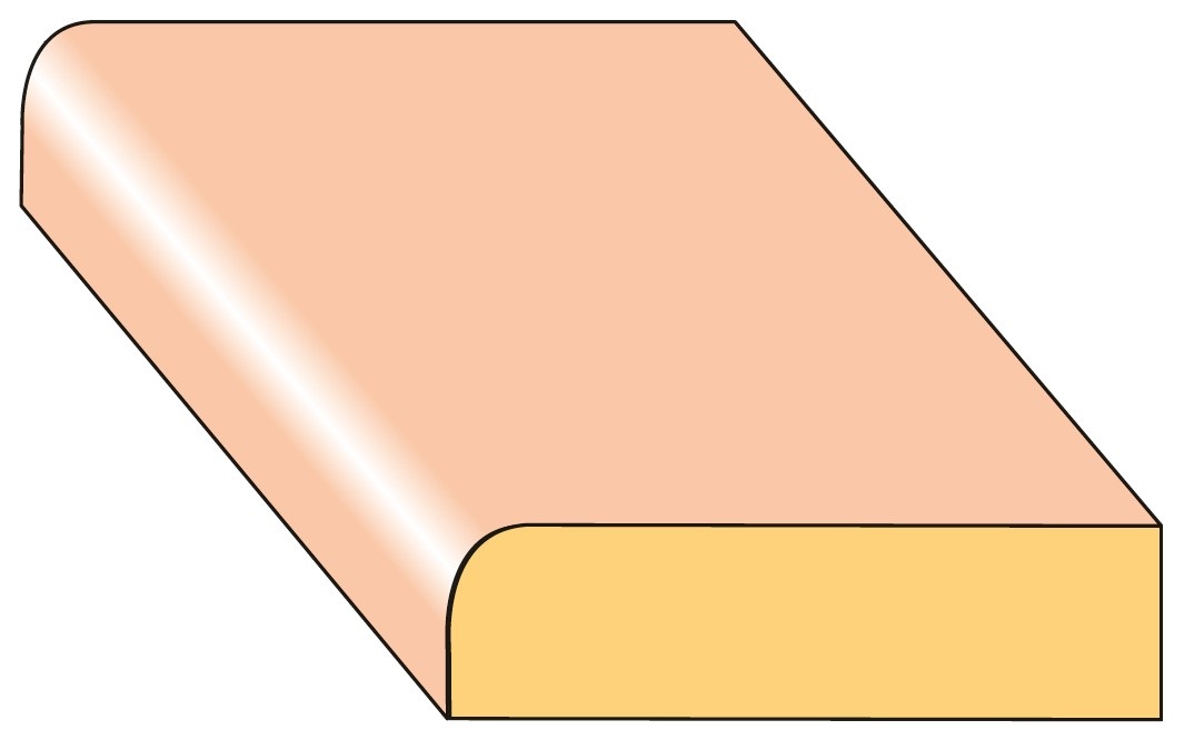 Lišta profilová PR9 smrk nastavený 37×10×2000 mm