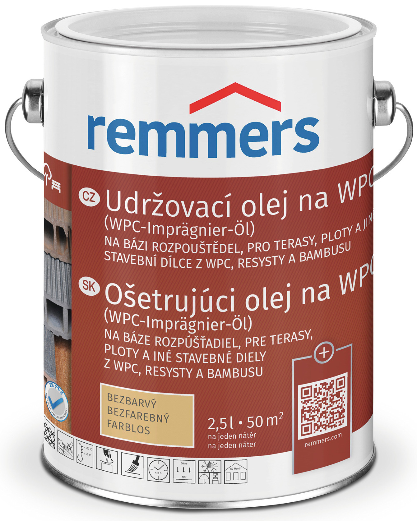 Impregnace olejová Remmers WPC bezbarvá 2