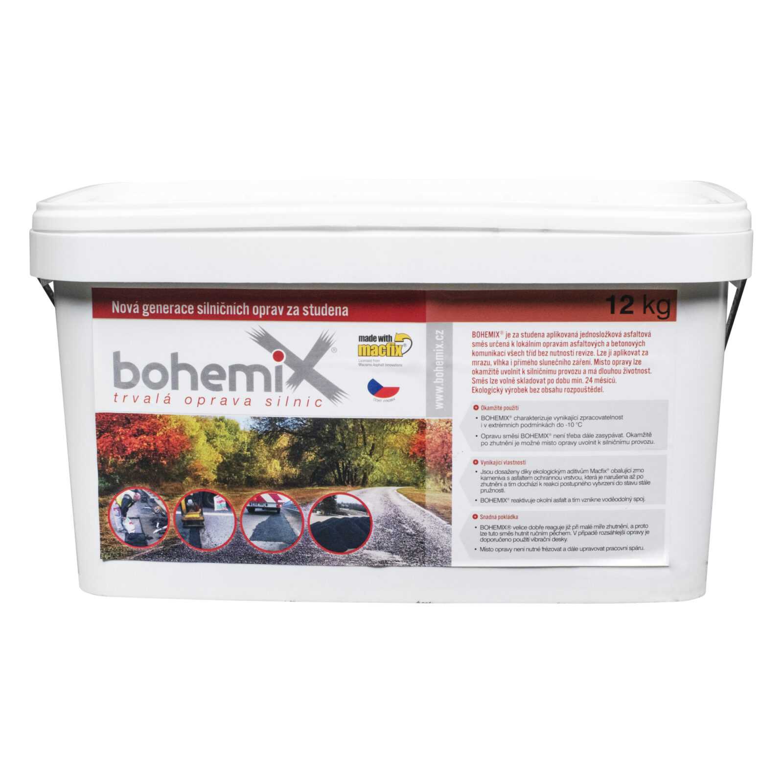 Bohemix studená obalovaná asfaltová směs (12kg/bal) BOHEMIX