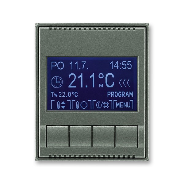 Termostat univerzální programovatelný Time antracitová ABB