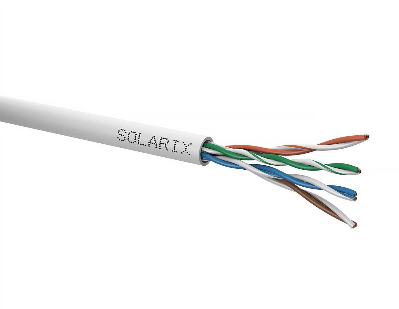 Kabel instalační Solarix CAT5e UTP nestíněný PVC 500 m/bal.
