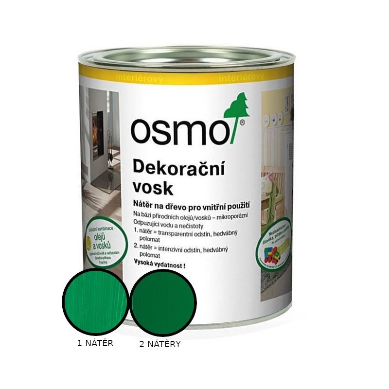 Vosk dekorační Osmo 3131 intenzivní zelený RAL 6029 0