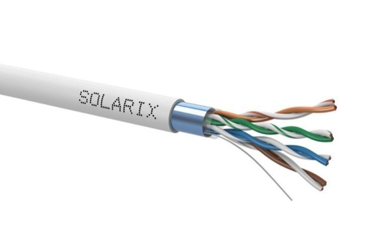 Kabel instalační Solarix CAT5e FTP stíněný PVC metráž Solarix