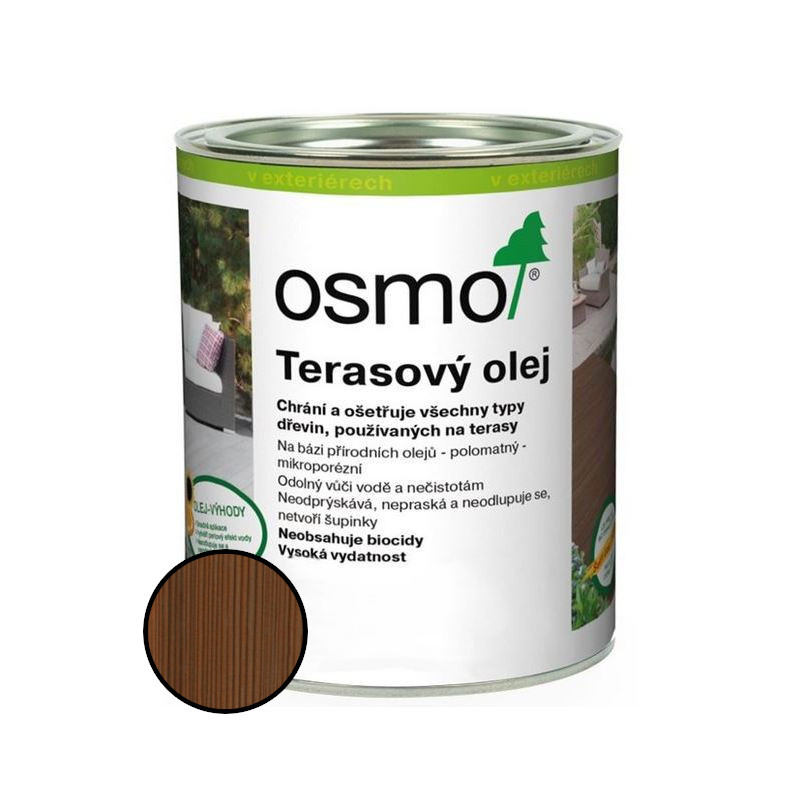 Olej terasový Osmo 010 termo-dřevo 2