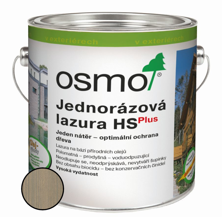 Lazura jednorázová Osmo HS plus 9212 stříbrný topol 0