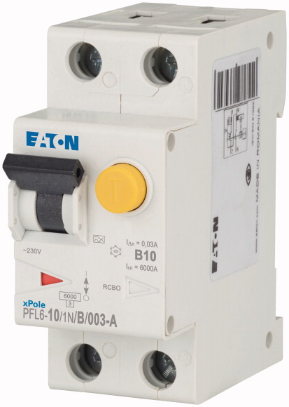 Chránič proudový s jištěním Eaton PFL6-10/1N/B/003-A Eaton