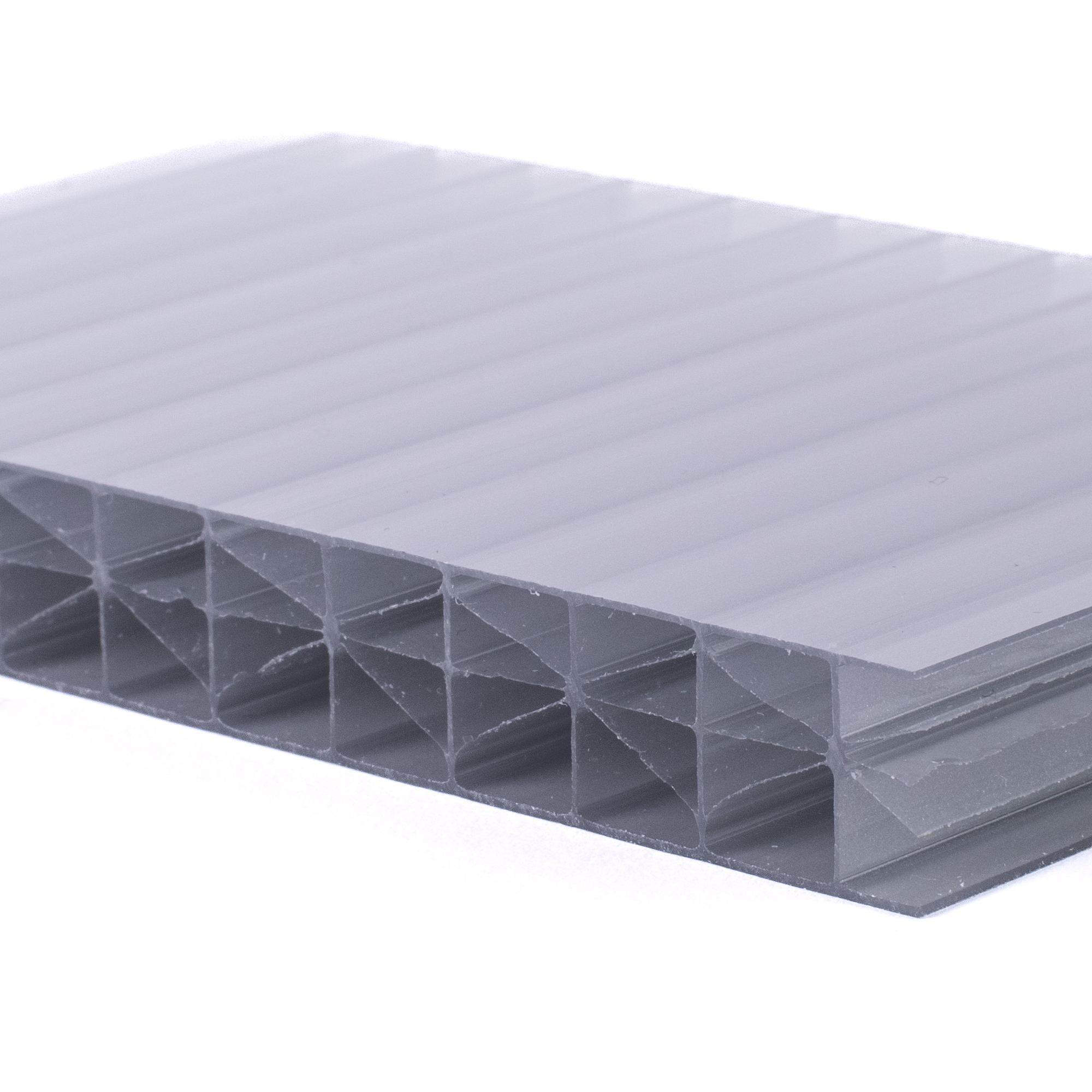 Deska polykarbonátová dutinková MULTICLEAR 16 5X SC 2UV grey 2100×5000 mm ARLA PLAST