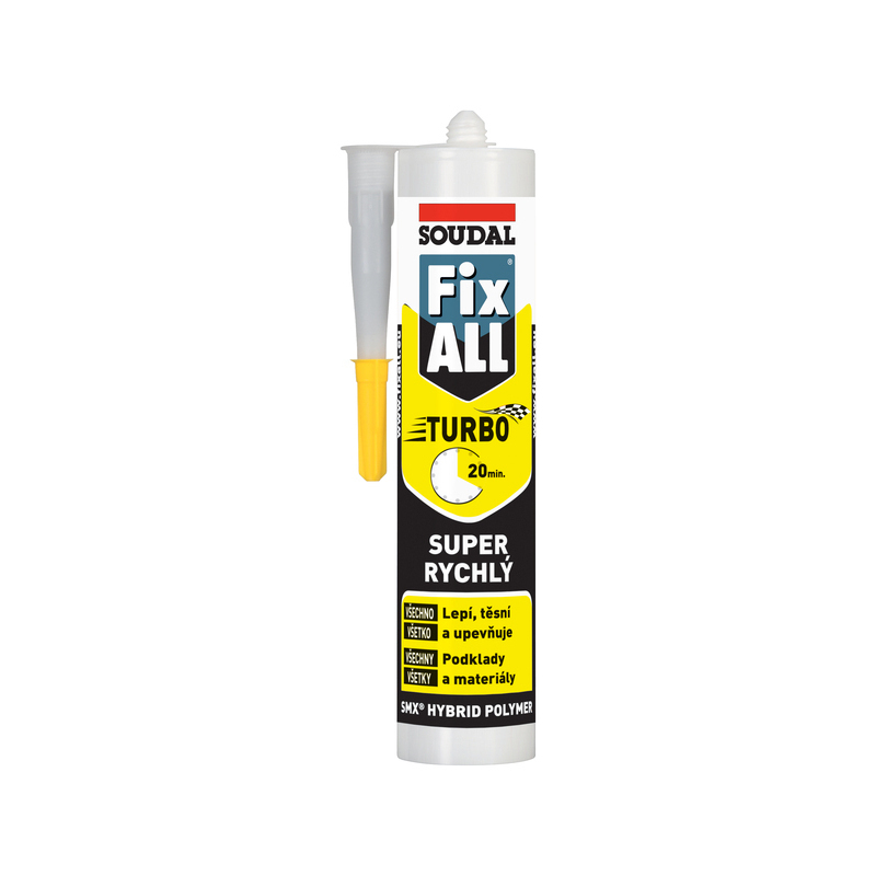 Tmel lepicí Soudal FIX ALL TURBO bílý 290 ml Soudal