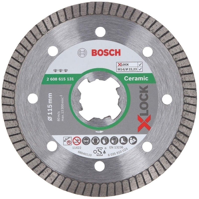 Kotouč řezný DIA Bosch Best for Ceramic Extra Clean Turbo X-LOCK 115×22