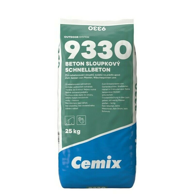 Beton C25/30 Cemix 9330 sloupkový 25 kg Cemix