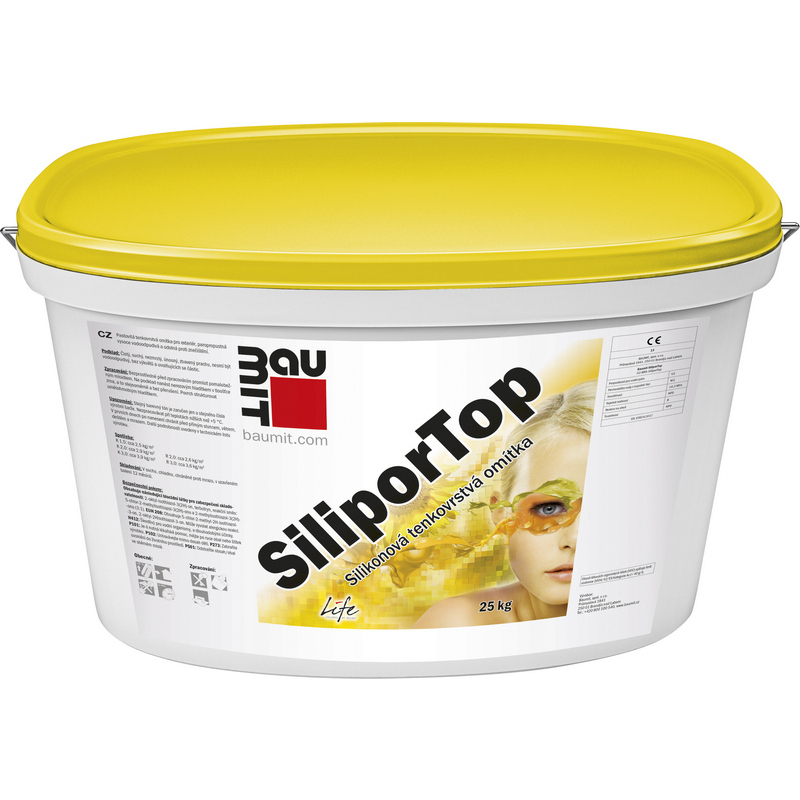 Omítka silikonová Baumit SiliporTop škrábaná 1