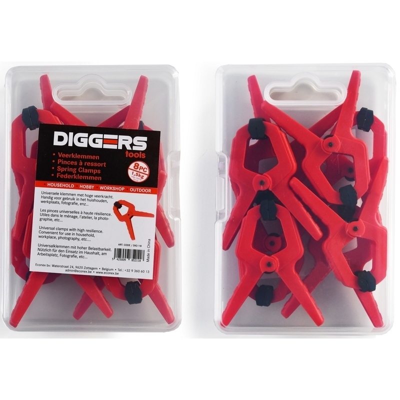 Svěrky plastové Diggers DIG118 8 ks Diggers