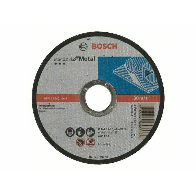 Kotouč řezný Bosch Standard for Metal 115×1