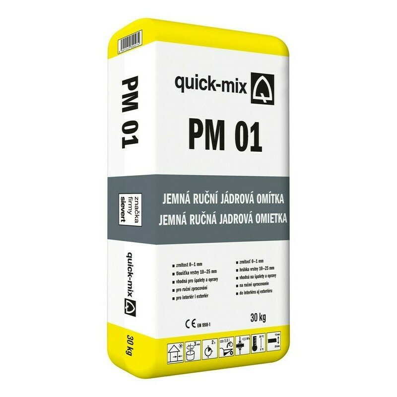 Omítka jednovrstvá Sakret/Quick-mix PM 01 jemná 30 kg Quick-mix