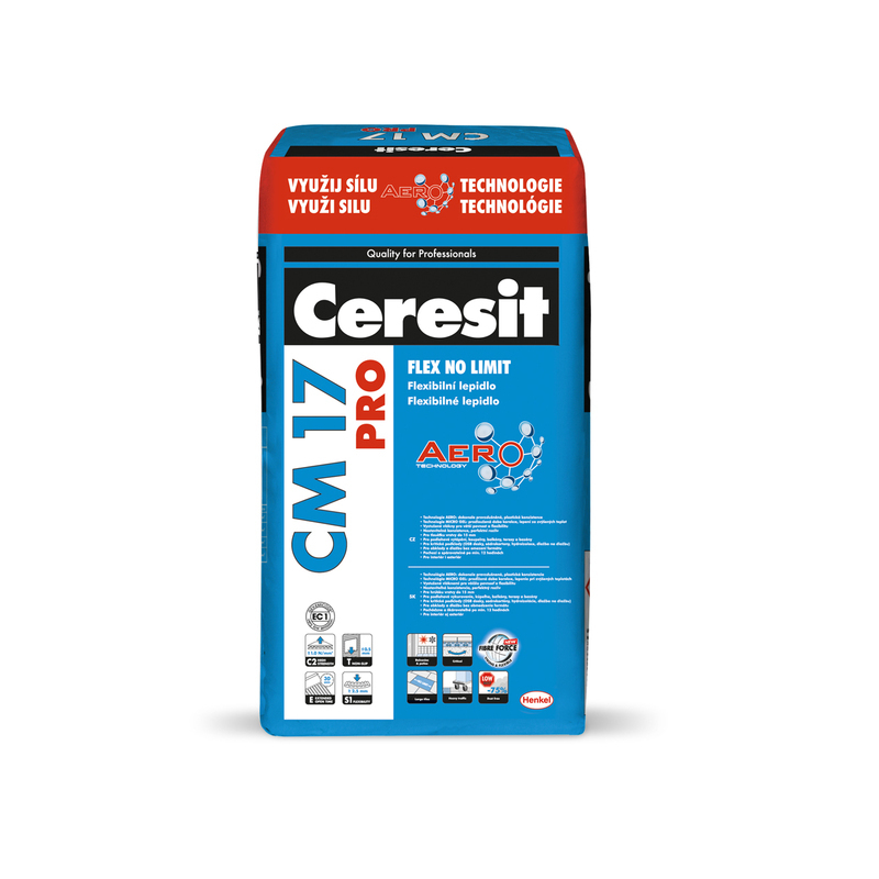 Lepidlo cementové C2TE S1 Ceresit CM 17 PRO 5 kg HENKEL ČR spol. s.r.o