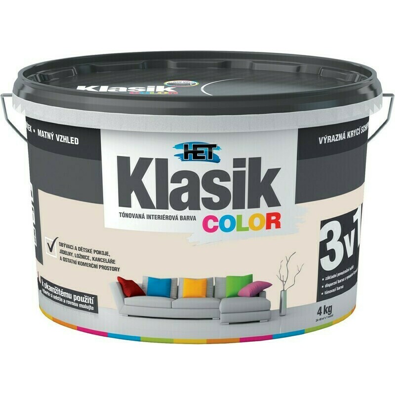 Malba interiérová HET Klasik Color béžový pískový