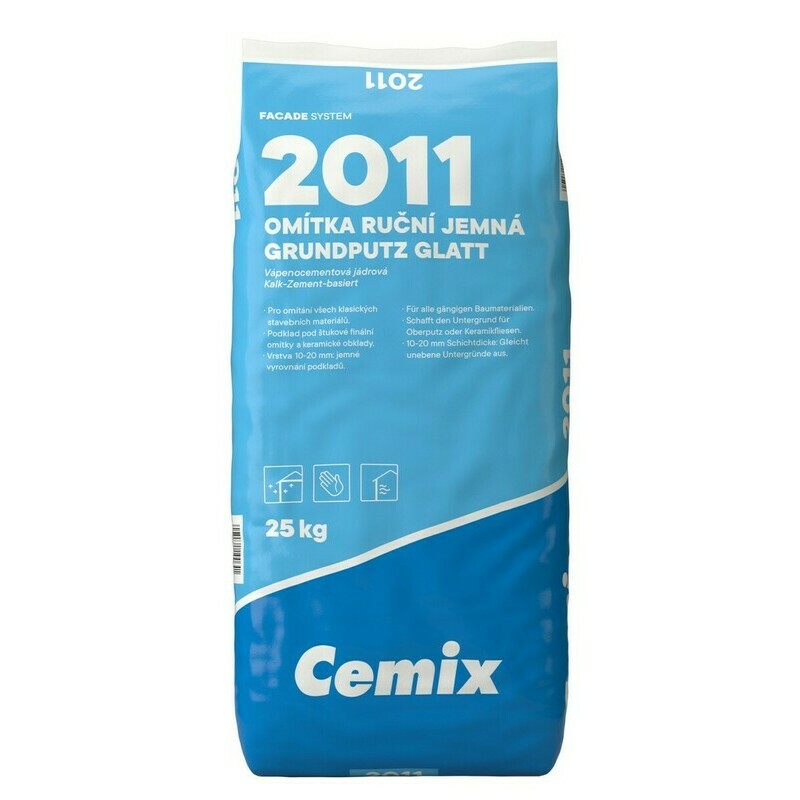Omítka jádrová Cemix 2011 jemná 25 kg Cemix