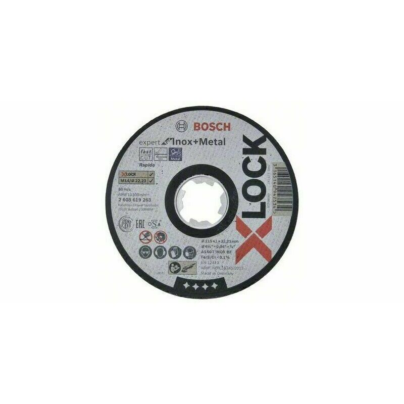 Kotouč řezný Bosch Expert for Inox+Metal X-LOCK 115×1 mm BOSCH